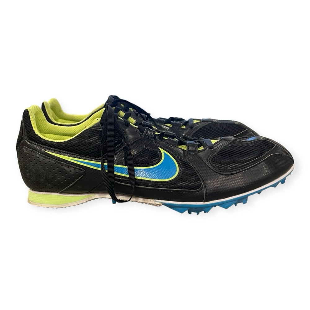 Nike Mens 9.5 Zoom Rival MD Sneaker Track Field Racing Running Spikes Black READ